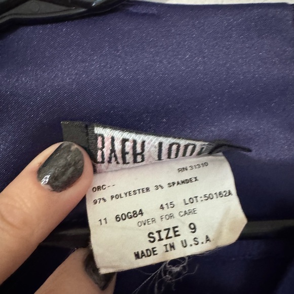 Vintage 90s Y2K Navy Blue Sleeveless Dress Size 9 - Picture 5 of 5